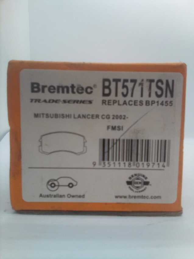 Bremtec Trade-Series Front Brake Pad Set For Mitsubishi Lancer [CG, CH, CJ]