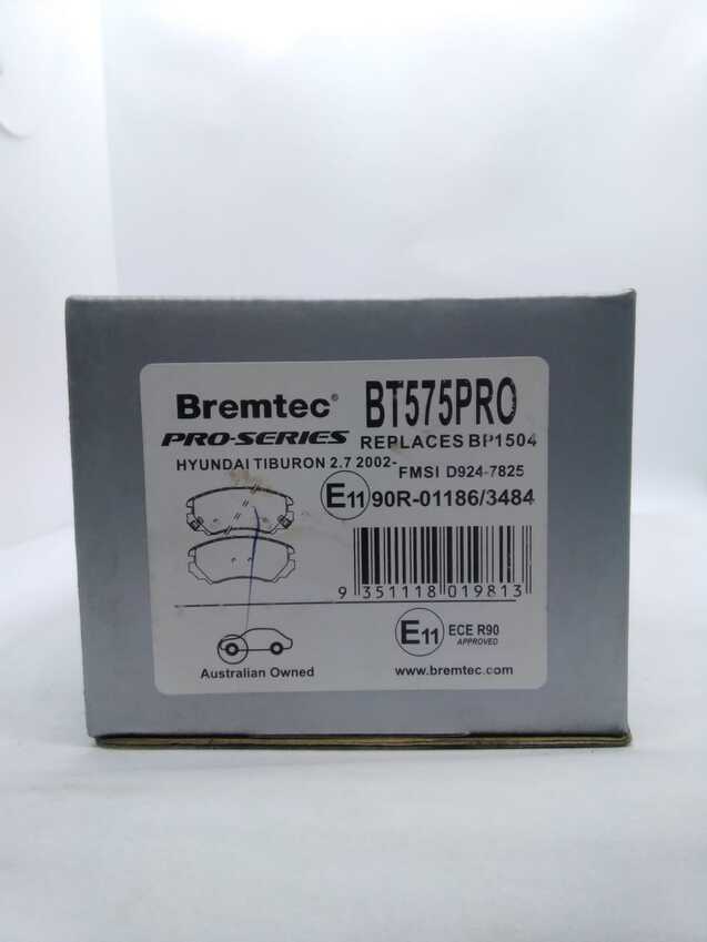 Bremtec Pro-Series Front Brake Pad Set For Hyundai Tiburon 2.7L 2002-On 