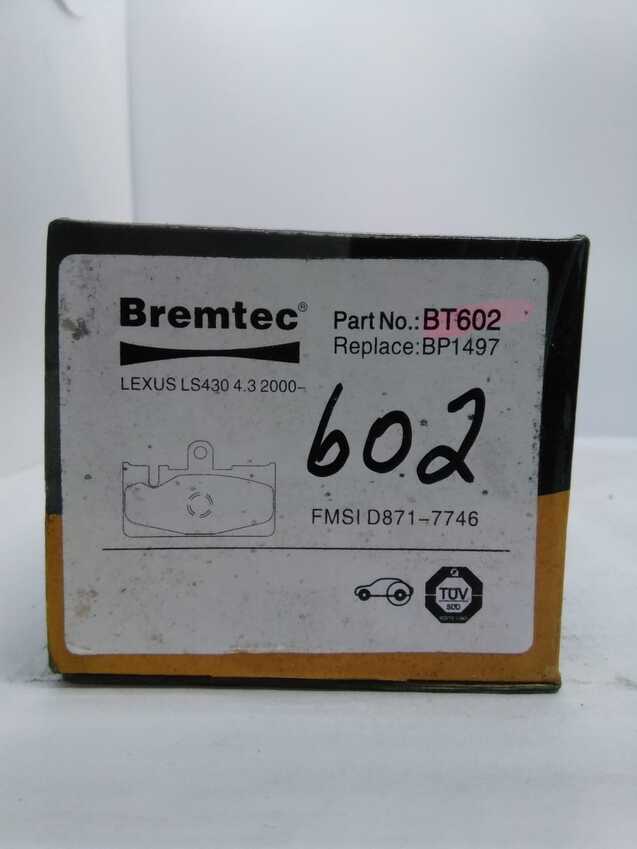 Bremtec Trade-Series Rear Brake Pad Set For Lexus LS430 4.3L 2000-On