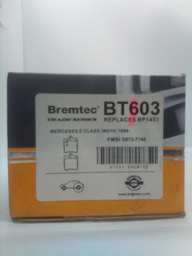 Bremtec Trade-Series Rear Brake Pad Set For Mercedes E Class W210 1999-On