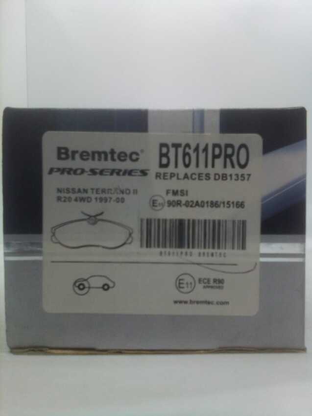 Bremtec Pro-Series Front Brake Pad Set For Nissan Terrano II R20 4Wd 1997-00