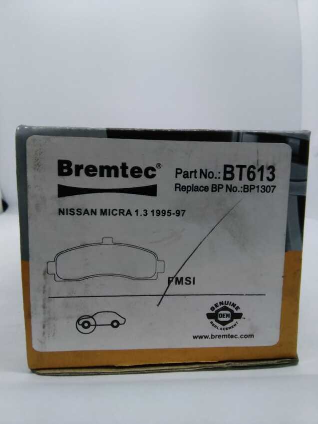 Bremtec Trade-Series Front Brake Pad Set For Nissan Micra K11 1.3L 1995-On