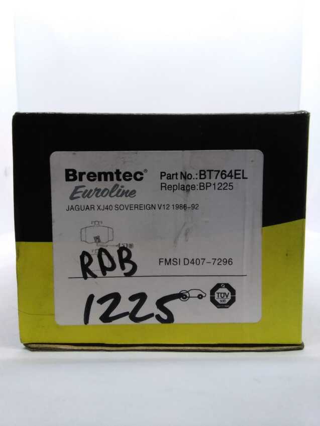 Bremtec Euroline Front Brake Pad Set For Jaguar XJ [XJ 40, 81] 3.6L