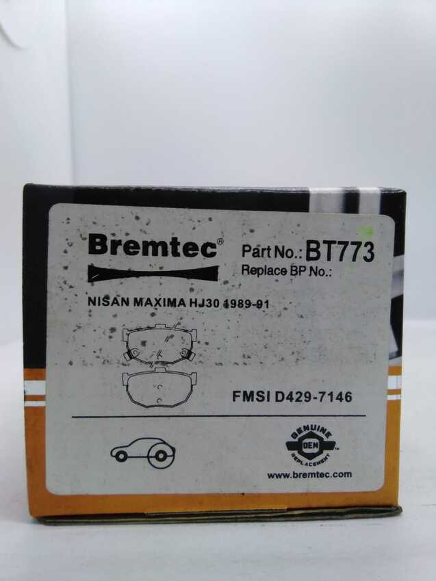 Bremtec Trade-Series Rear Brake Pad Set For Hyundai Lantra II J2 1.8L 1995-On