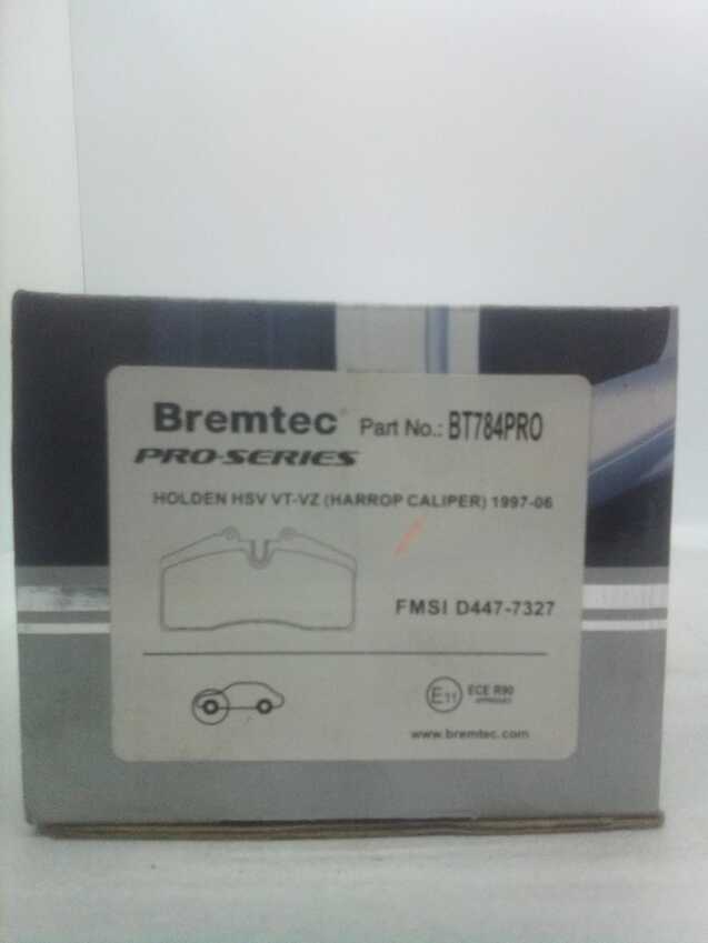 Bremtec Pro-Series Front Brake Pad Set For Holden HSV VT-VZ (Harrop Caliper)