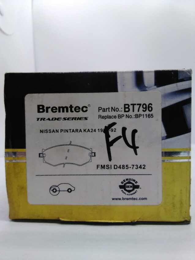 Bremtec Front Brake Pad Set For Nissan Skyline R33 2.0L/2.5L 1993 - 2000
