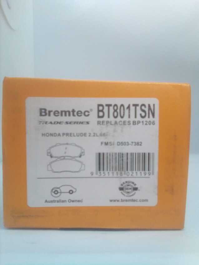 Bremtec Trade-Series Front Brake Pad Set For Honda Accord [CC CC7, CD CG, CK]