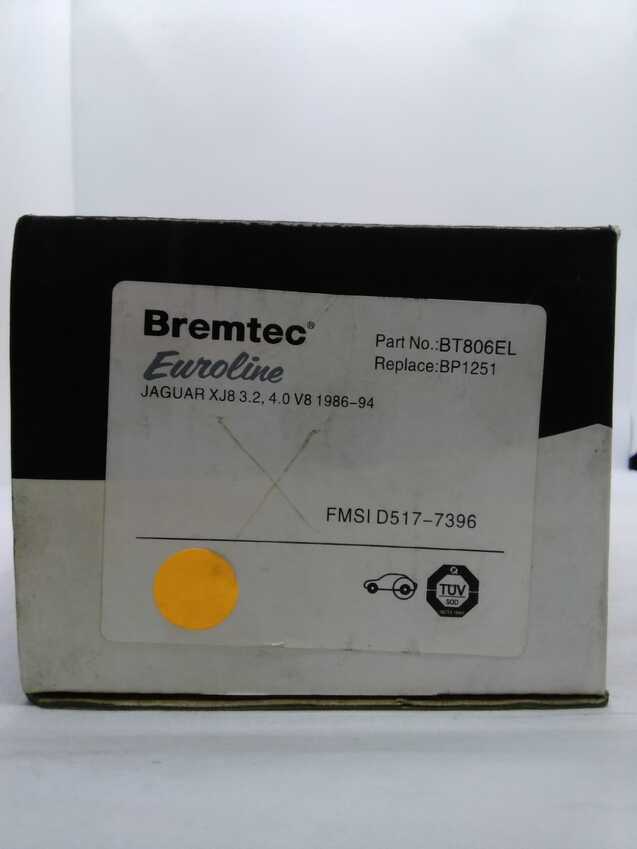 Bremtec Euroline Rear Brake Pad Set For BMW 518I E34 1989-1995