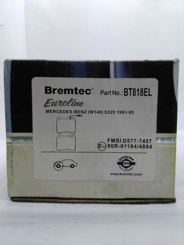 Bremtec Euroline Ceramic Brake Pad - BT818EL