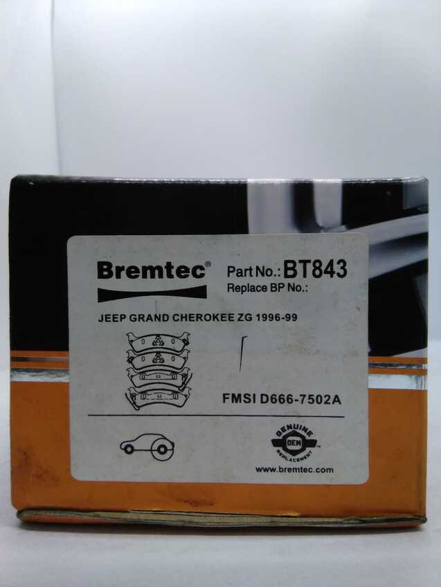 Bremtec Trade-Series Rear Brake Pad Set For Jeep Grand Cherokee ZG 1996-99