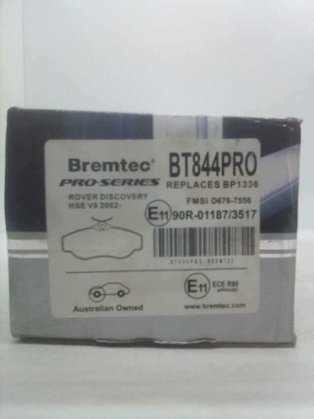 Bremtec Pro-Series Front Brake Pad Set For Rover Discovery HSE V8 2002-On 