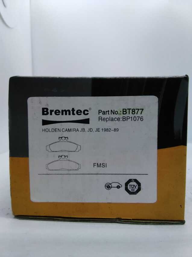 Bremtec Front Brake Pad Set For Holden Camira JB JD 1.6L/1.8L, JE 2.0L