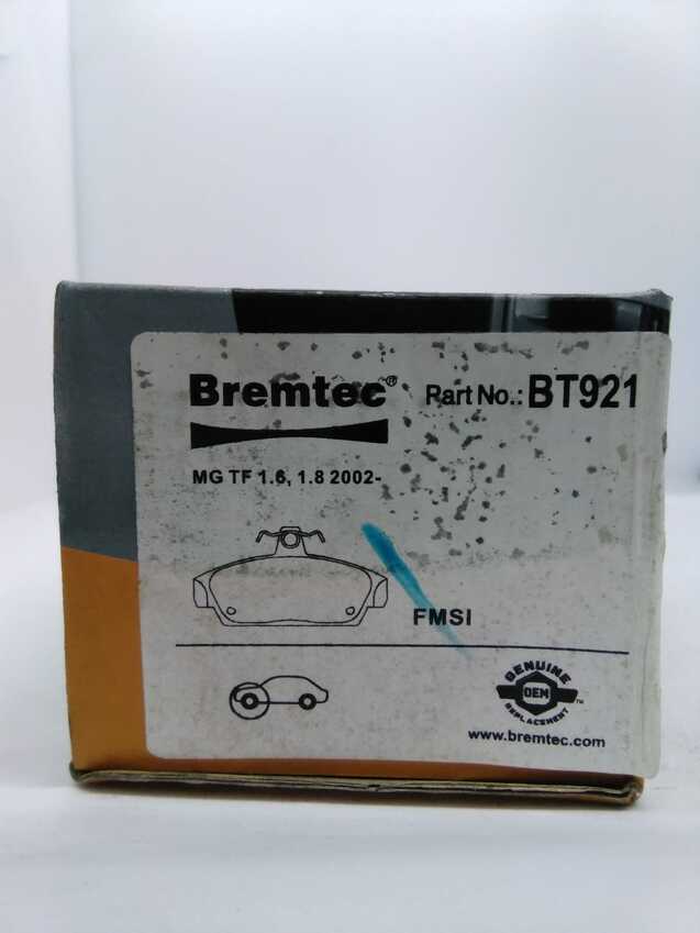 Bremtec Trade-Series Front Brake Pad Set For MG TF 1.6L/1.8L 2002-On