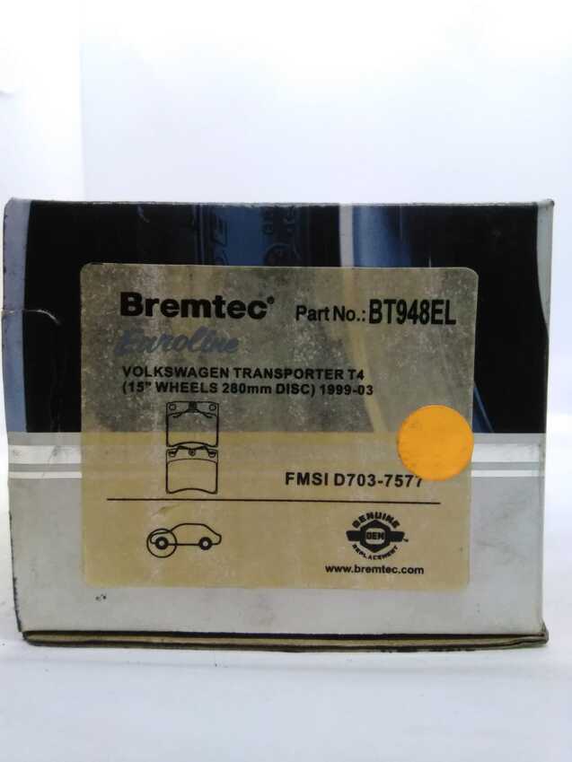 Bremtec Euro Line Ceramic Disc Brake Pads - BT948EL