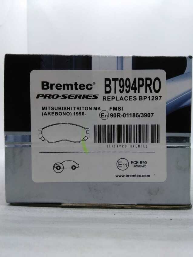 Bremtec Pro-Series Front For Mitsubishi Triton MK (Akebono) 1996-On 