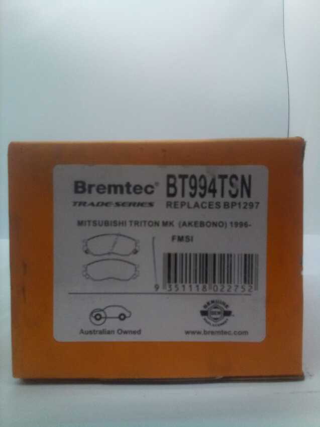 Bremtec Trade-Series Front Brake Pad Set For Mitsubishi L300 [SF,SG, SH, SJ, WA]