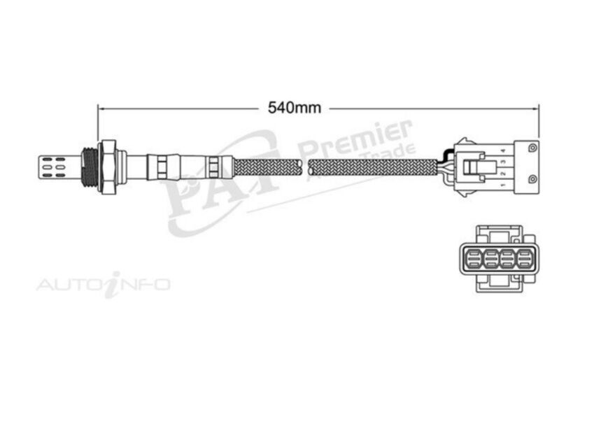 Bosch Oxygen Sensor Pre-Cat For Porsche 911 993/996 3.4L/3.6L M96.02/01