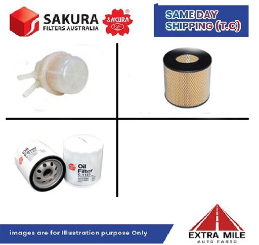 SAKURA Filter Kit For TOYOTA HILUX RN90 22RC cyl4 2.4L Petrol 1993-1997
