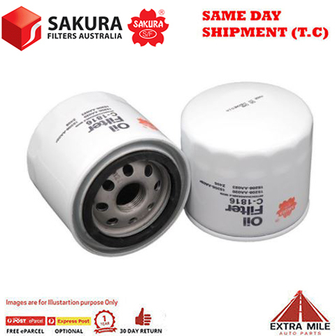 SAKURA Filter Kit For SUBARU OUTBACK BG9 EJ25 cyl4 2.5L Petrol 09/1996-10/1998
