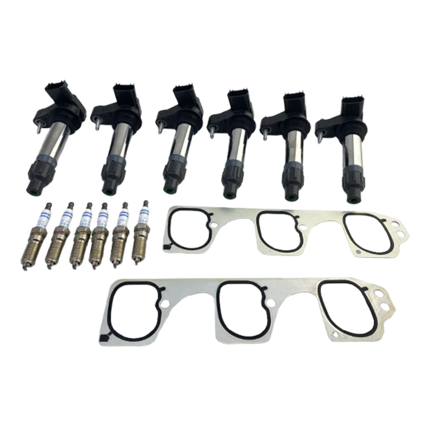 6 Coils and Genuine Sparkplugs Set For Holden Crewman VZ 3.6L (LE0) (HB) V6 24V