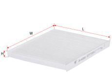 SAKURA Cabin Filter For MITSUBISHI TRITON GL-R GLX-R. ACTIV MN 2.5L 2009 -2015