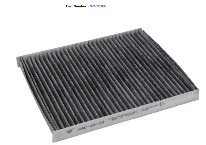  Sakura Cabin Filter CAC-38100 (Ryco - P1811010094A0)
