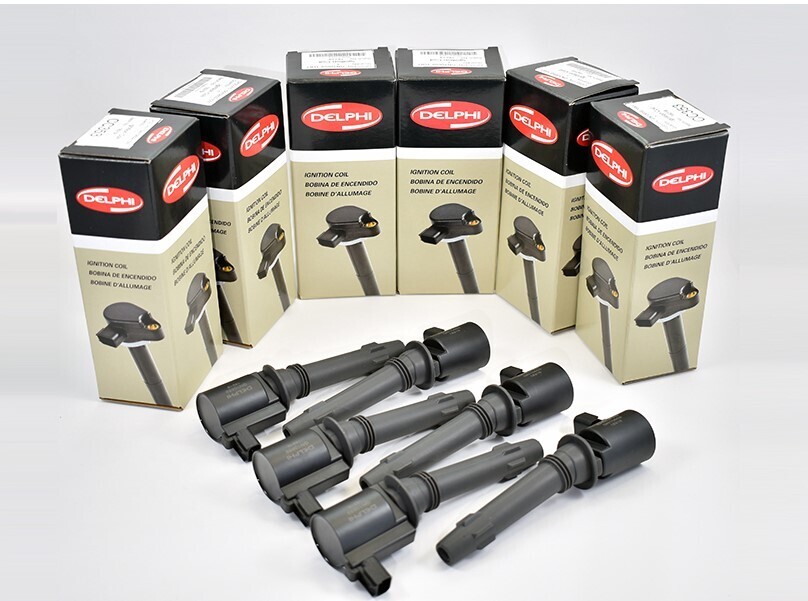 6x Ignition Coils For Ford Ford Falcon BA, BF XR6 4.0L, FG, LPG E-GAS 4.0L