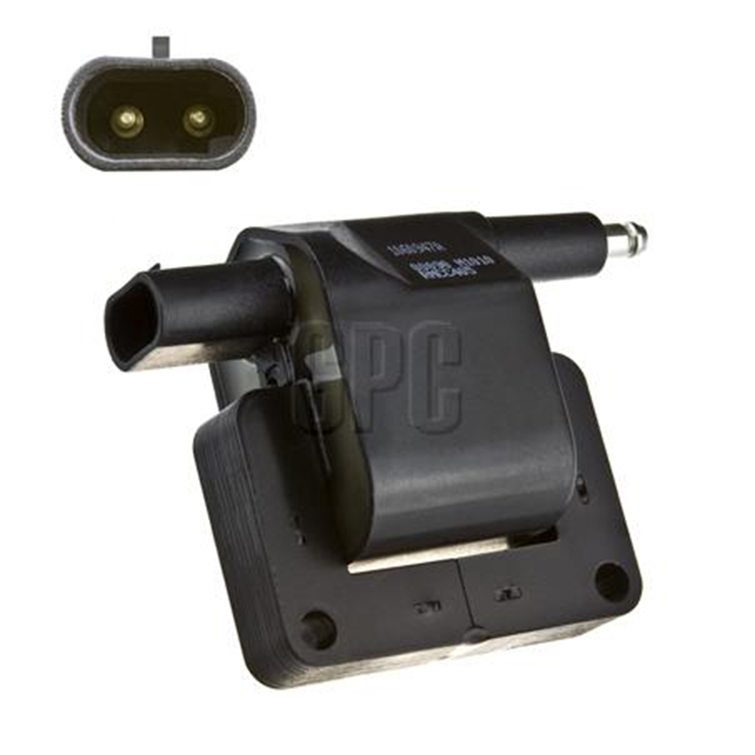 Ignition Coil for Jeep Grand Cherokee ZG/ZJ 4.0L , Cherokee XJ 4.0L ERH,MX CC405 TO 12/97 With 2 Round Pins