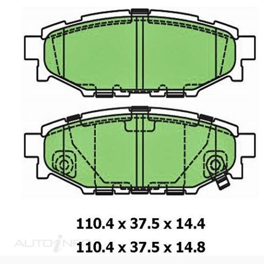 Ultra Select Pad Brake Pad For SAAB 9-2X/SUBARU BRZ/CROSSTREK/EXIGA