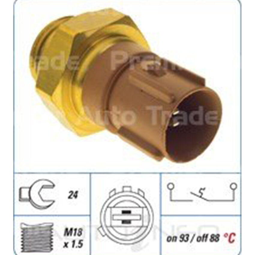 PAT Engine Coolant Fan Switch For Honda Odyssey 2.2L,2.3L,3.0L V6 F23A
