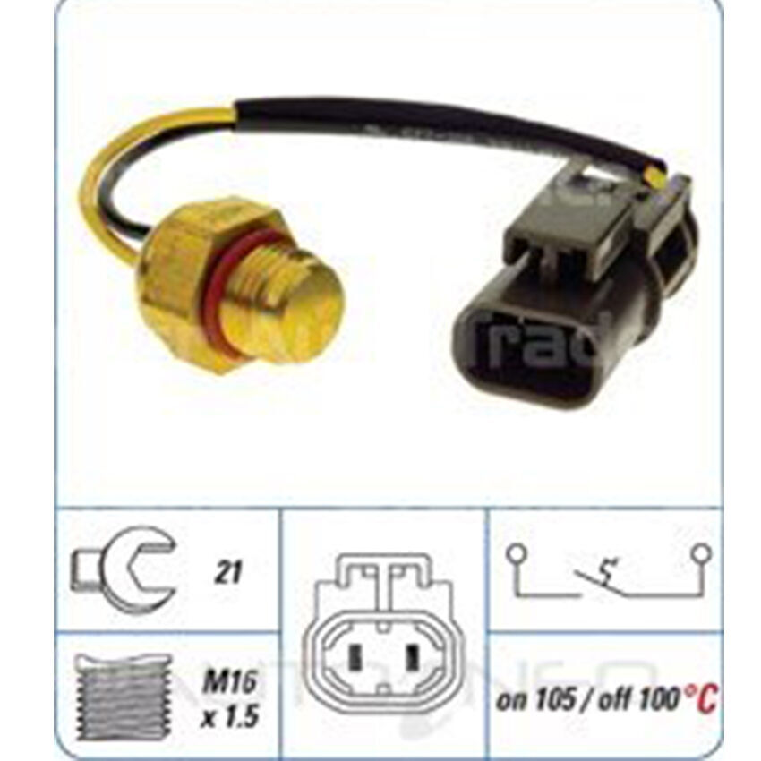 PAT Engine Coolant Fan Switch For Ford Maverick DA 4.2L TD42 TB42 12V OHV