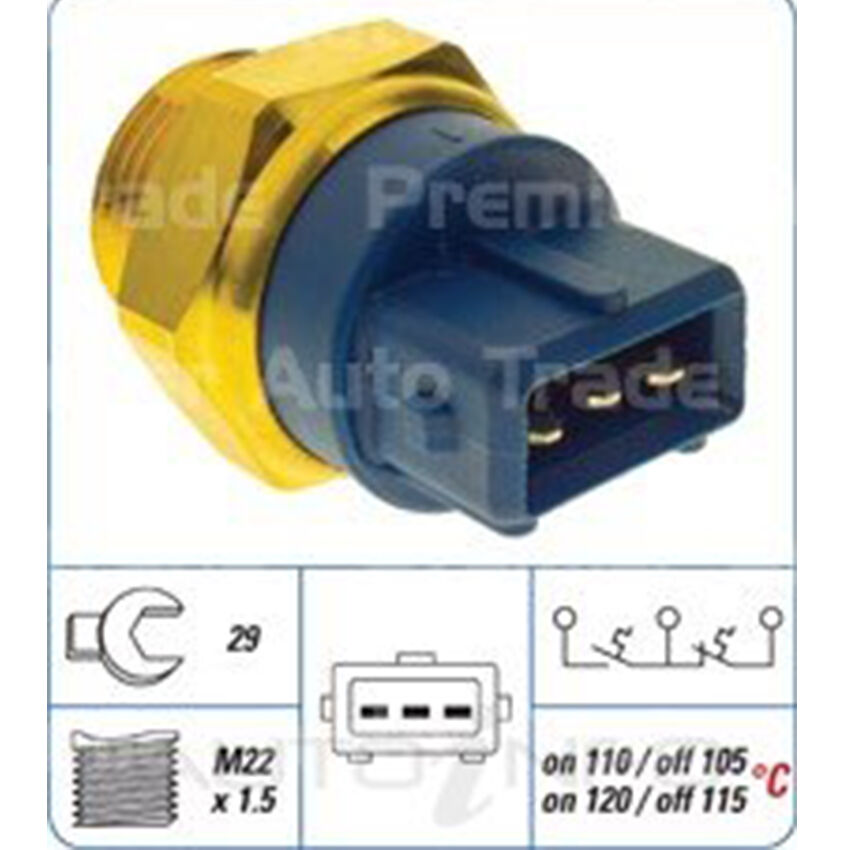 PAT Engine Coolant Fan Switch For Holden Vectra JR JS JS2 2.0L,2.5L V6 X25XE