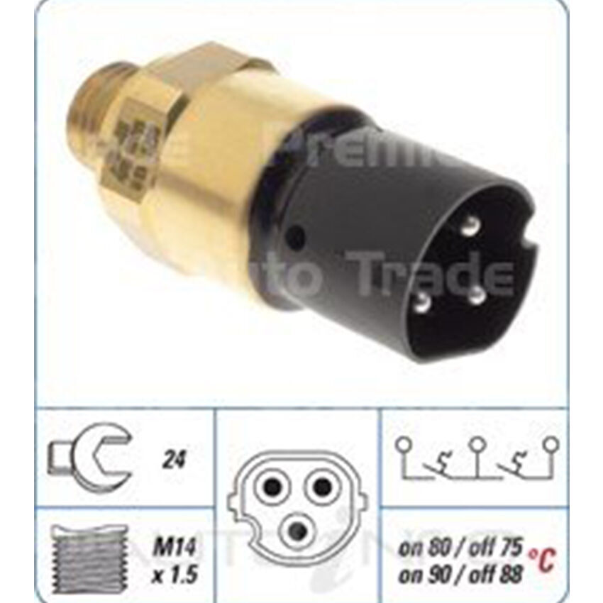 PAT Engine Coolant Fan Switch For BMW 318IS E36 1.9L M44B19 I4 16V DOHC