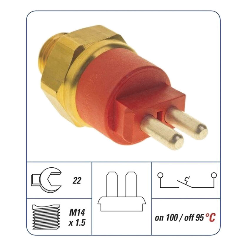 PAT Engine Coolant Fan Temperature Switch For Mercedes Benz I4 I6 V12 V8 8V, BV