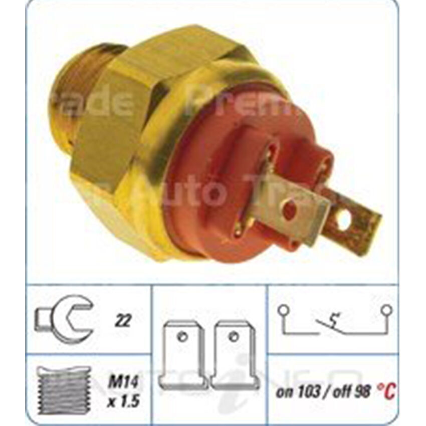 PAT Engine Coolant Fan Switch For BMW 733I E23 3.2L M30B32L I6 12V SOHC