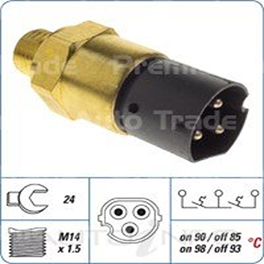 PAT Engine Coolant Fan Temp Switch For BMW 320Ci 2.2L M54B22 M44B19