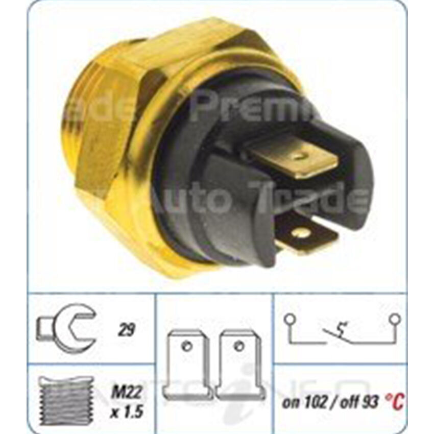 PAT Engine Coolant Fan Switch For Land Rover Discovery 2.5L,3.5L,3.9L V8 12L