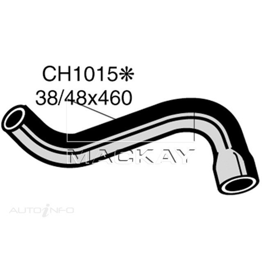 Mackay CH1015 Radiator Lower Hose For Holden Torana LX 1.9L I4 Ptl Manual/Auto