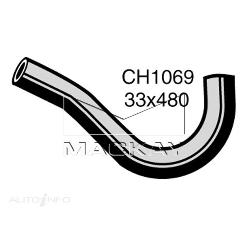 Mackay CH1069 Bottom Hose For Toyota Corolla KE30 -35 1974-1978 Mackay