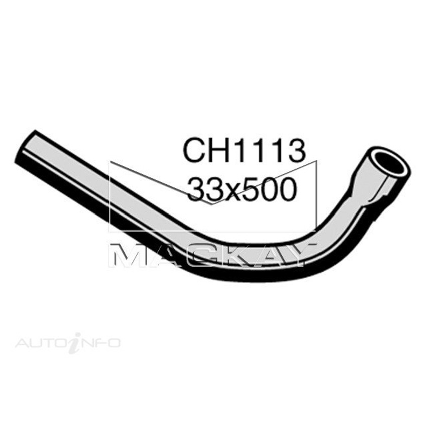 Mackay CH1113 Bottom Hose For Volvo 242,244,245 1975+ Mackay