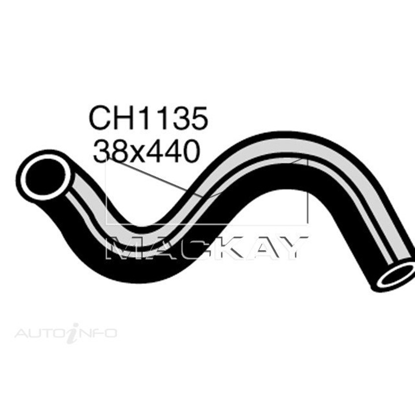 Mackay CH1135 Top Hose For Chrysler Valiant CL - CM 1976-1981 - 6CYL Mackay