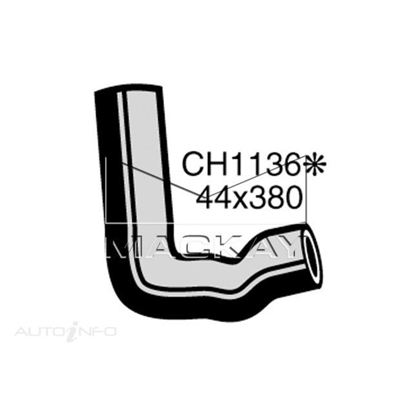 Mackay CH1136 Radiator Lower Hose For Chrysler Valiant CM 4.3L I6 Ptl Man&Auto