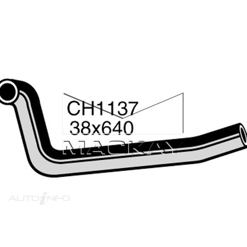 Mackay CH1137 Radiator Upper Hose For Chrysler Valiant CM 5.2L V8 Ptl Man&Auto