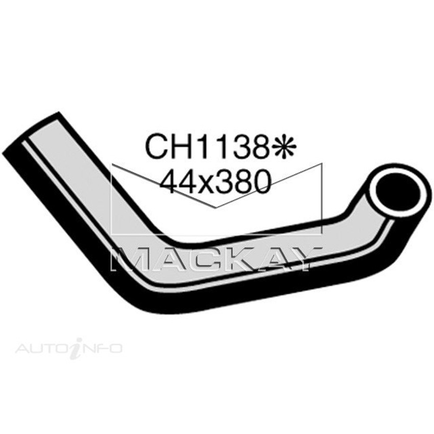 Mackay CH1138 Bottom Hose For Chrysler Valiant CL - CM 1976-1981 - 8CYL Mackay