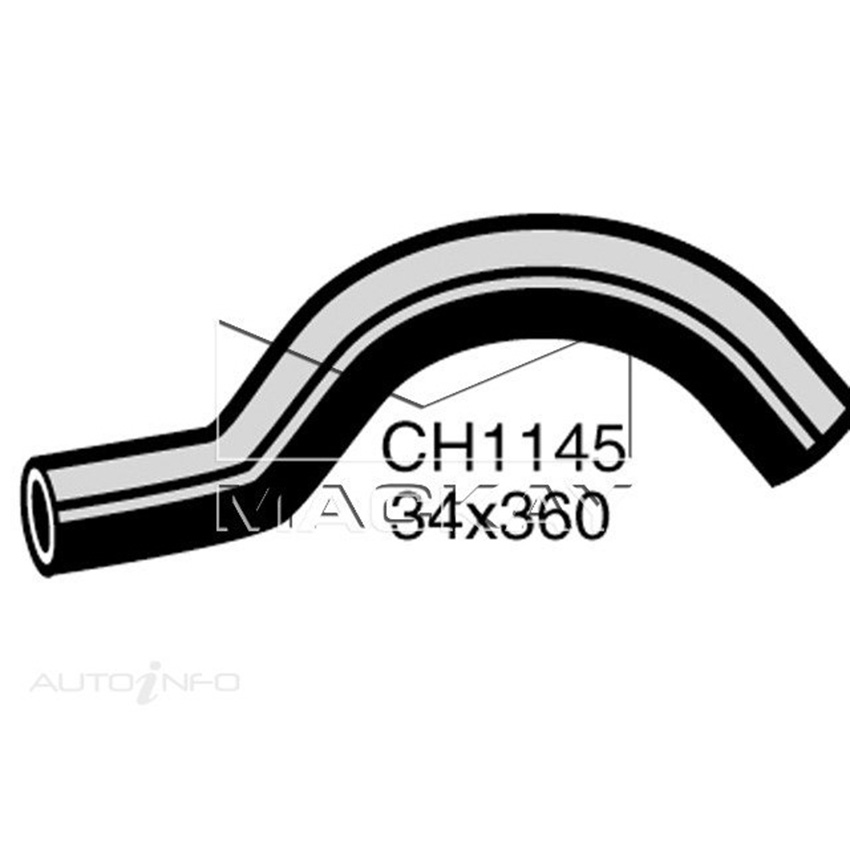Mackay CH1145 Radiator Upper Hose For Mitsubishi Triton MF 2.6L I4 Ptl Man&Auto