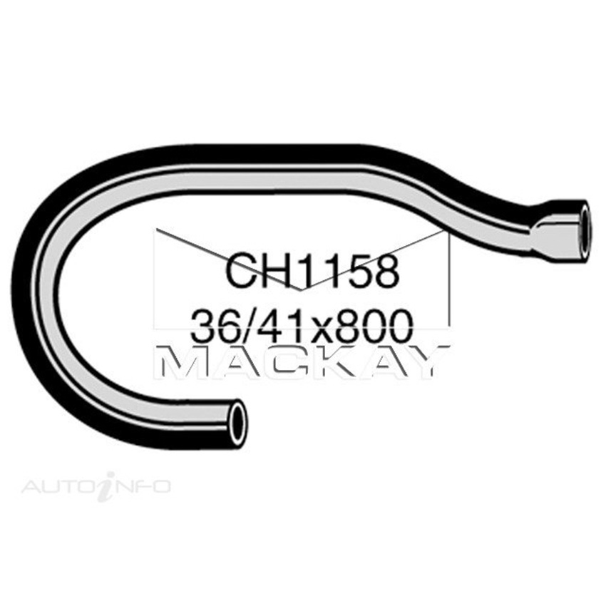 Mackay Radiator Upper Hose For Volvo 262C . 2.7L V6 Petrol Manual/Auto CH1158