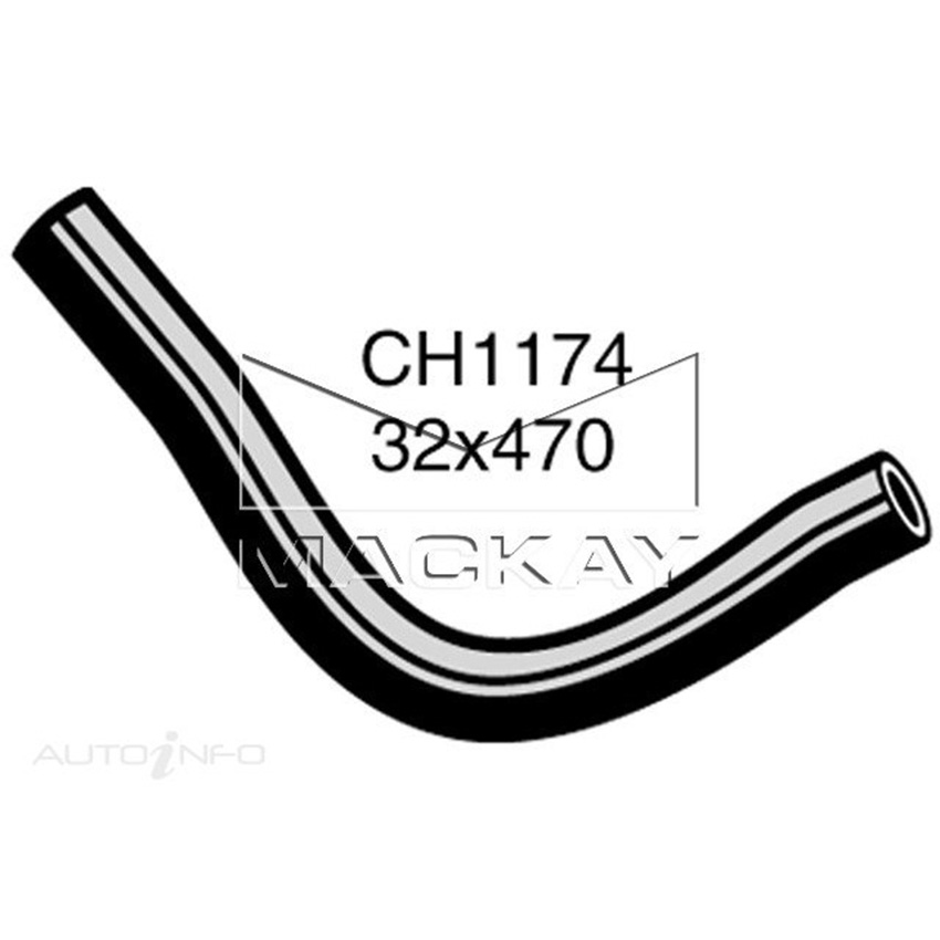 Mackay CH1174 Radiator Upper Hose For Holden Commodore VC 3.3L I6 Ptl Man&Auto