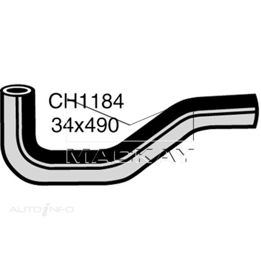 Mackay CH1184 Radiator Upper Hose For Mazda B2000 . 2.0L I4 Petrol Manual/Auto