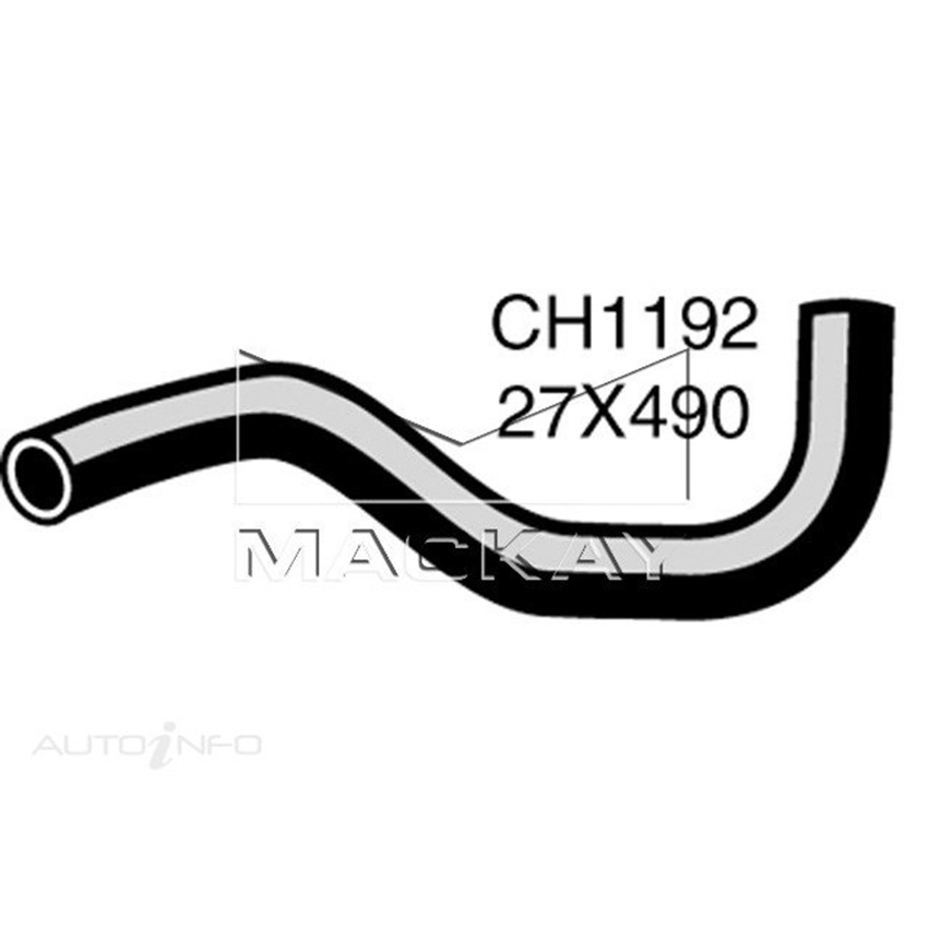 Mackay CH1192 Radiator Lower Hose For Nissan Sunny B310 1.2L I4 Ptl Man&Auto