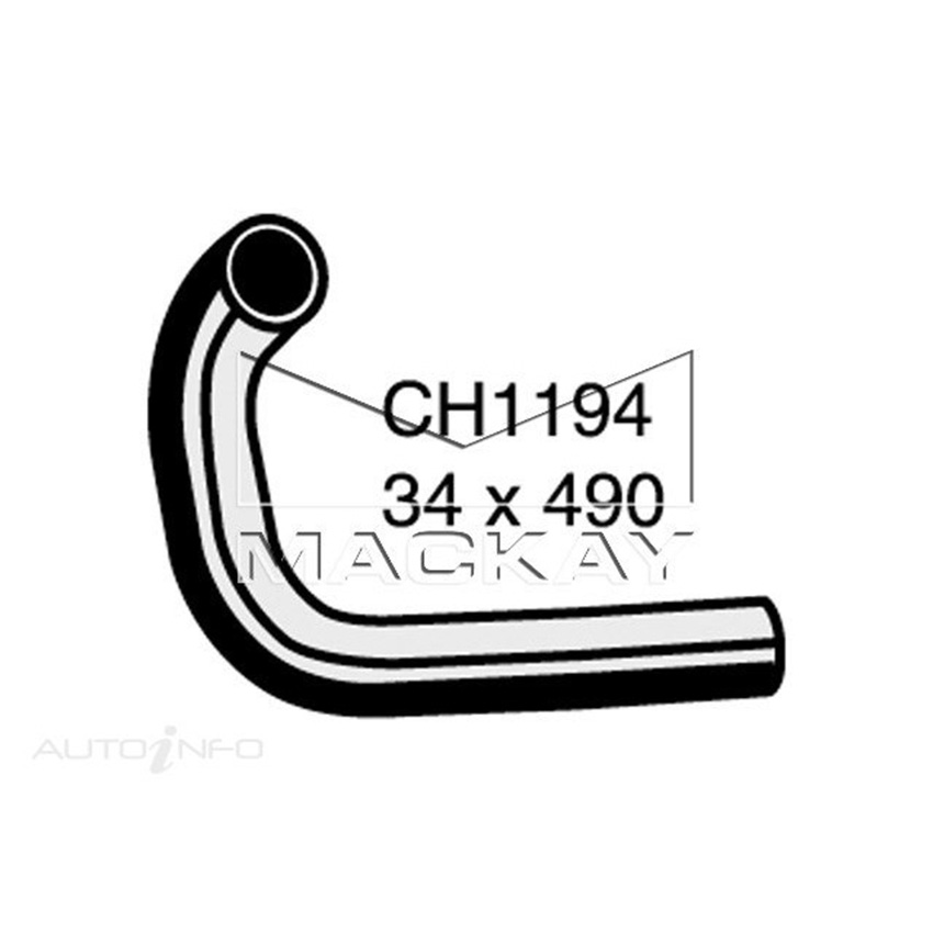Mackay CH1194 Bottom Hose For Nissan 260Z S30 1974-1979 Mackay